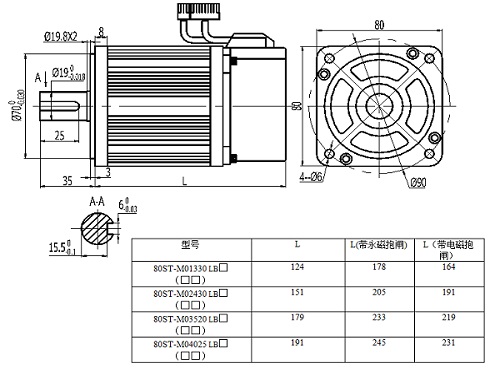 纳智伺服驱动器80LB系列